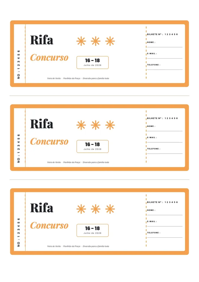 Modelo de rifa moderno