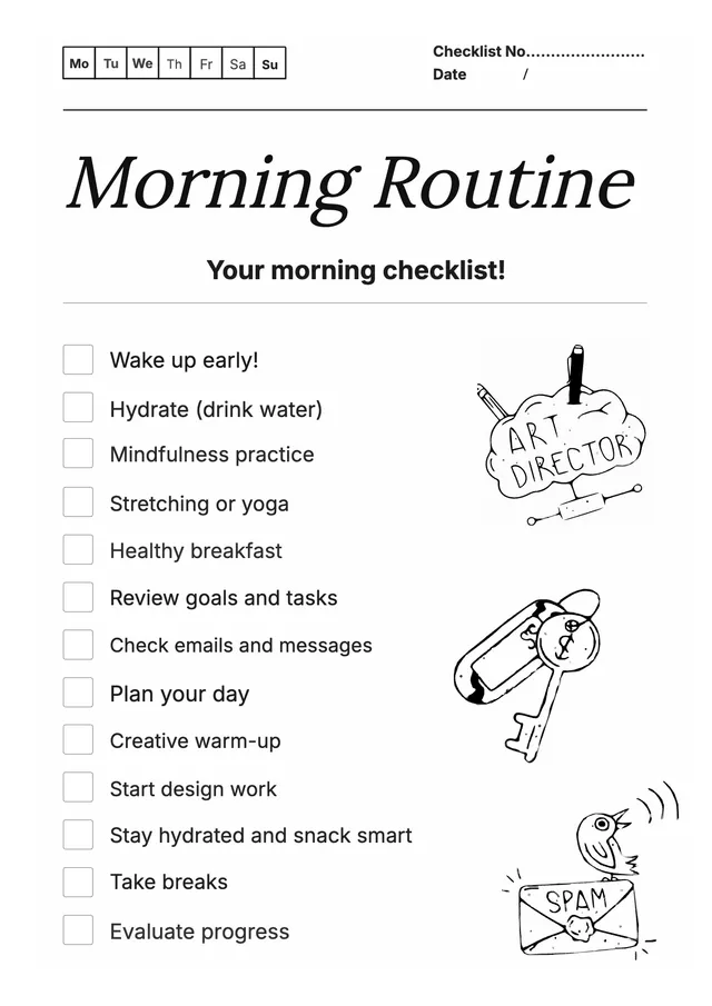morning-routine-checklist form