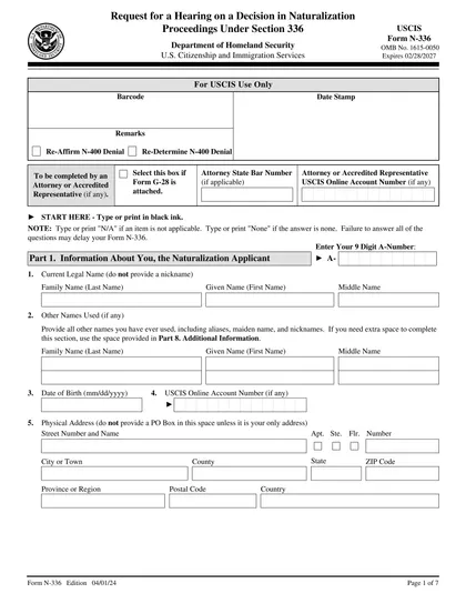 n-336 form