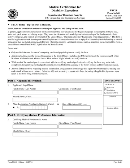 n-648 form