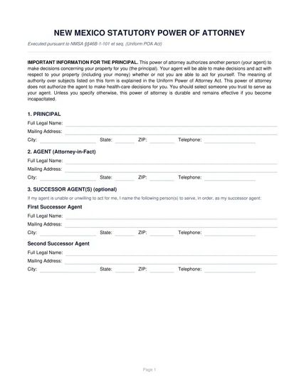 new-mexico-power-of-attorney form