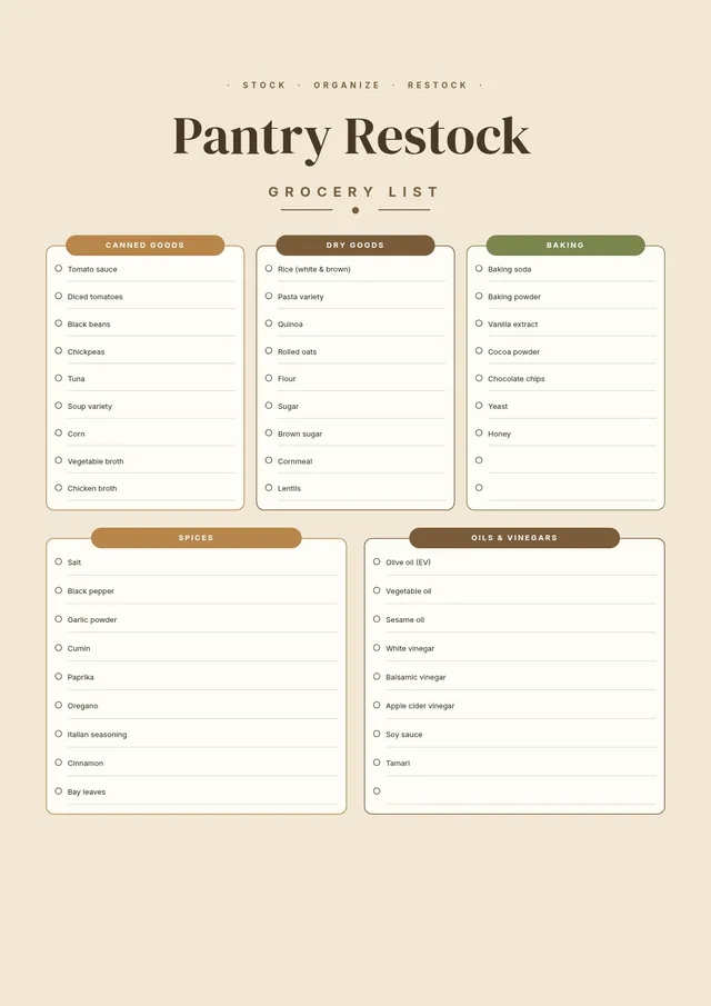 pantry-grocery-list form
