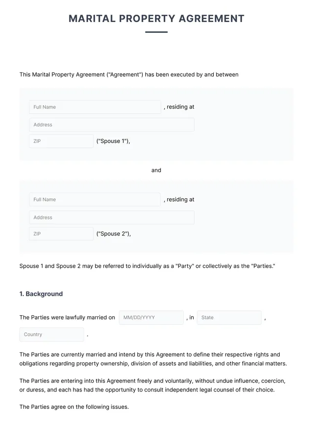 postnuptial-agreement form