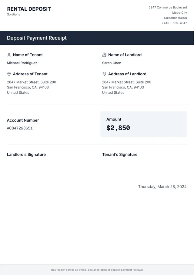 rental-deposit-receipt form