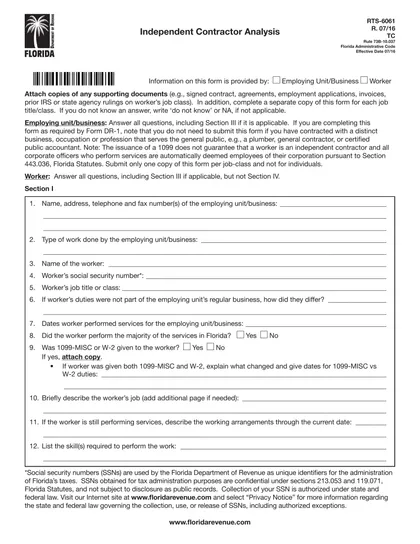 rts-6061 form