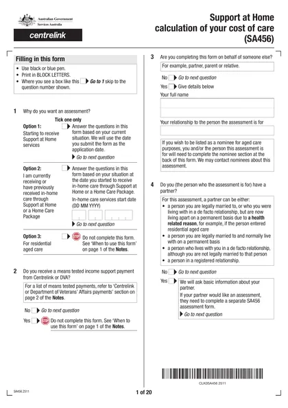 sa456 form
