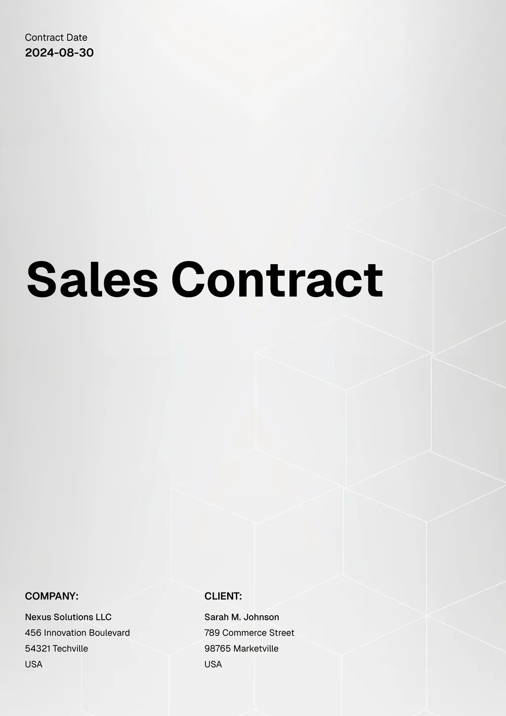 sales-contract form