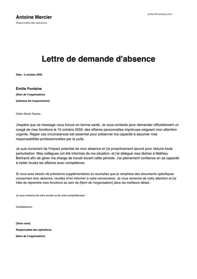 Modèle de mot d'excuse scolaire