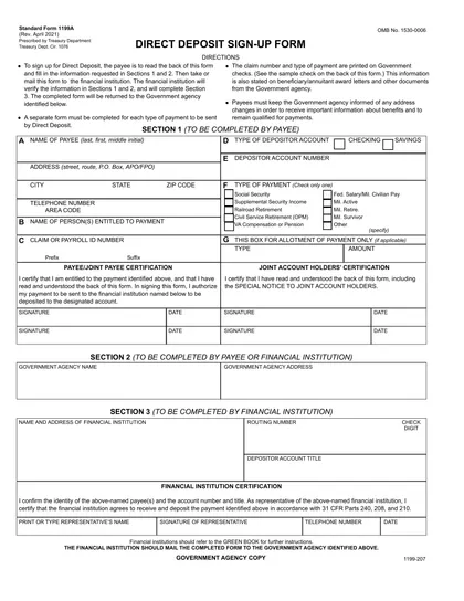 sf-1199a form