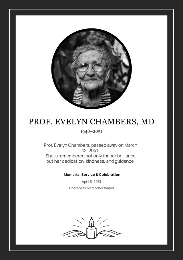 simple obituary template