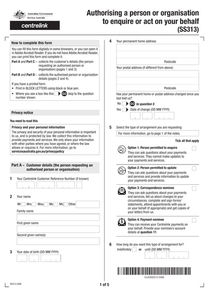 ss313 form