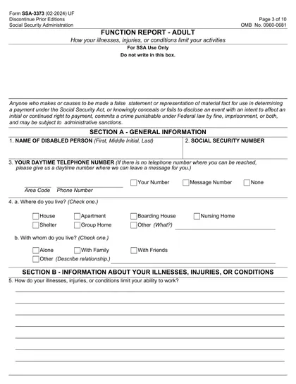 ssa-3373-bk form