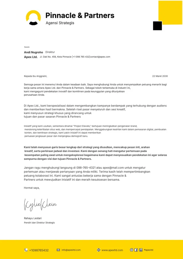 Kop Surat Proposal Agensi Strategis