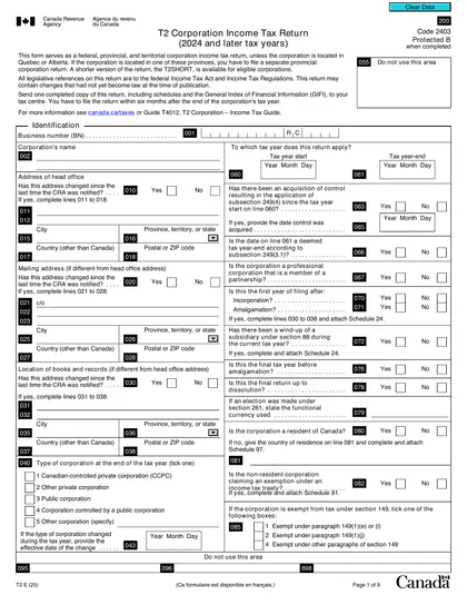 t2 form
