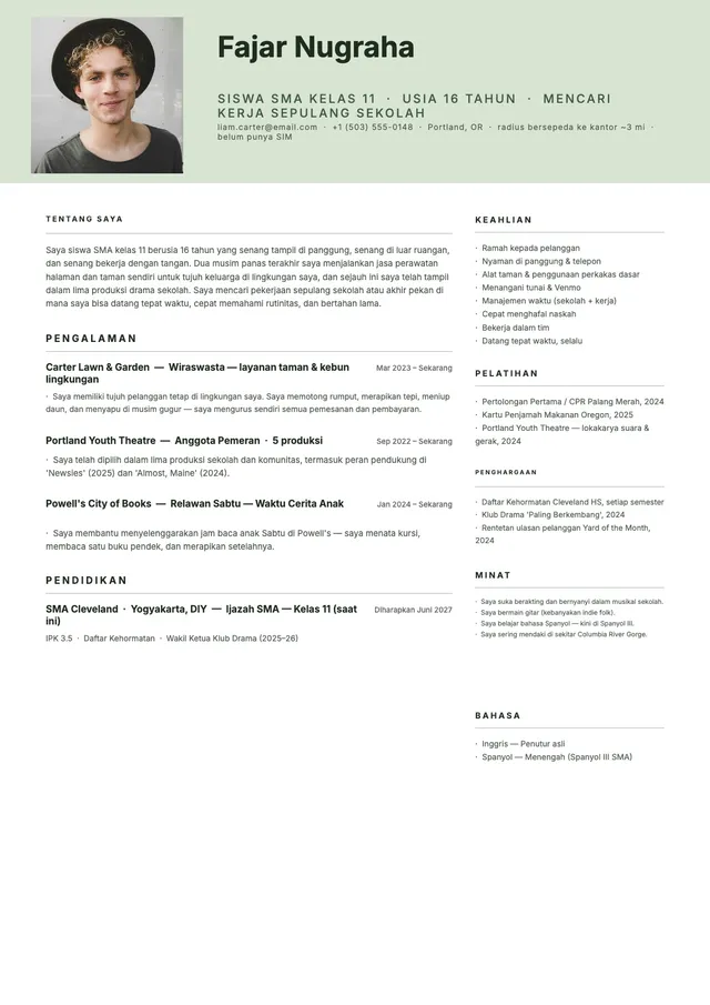 CV Remaja