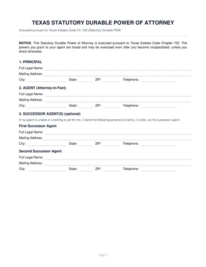 texas-power-of-attorney form