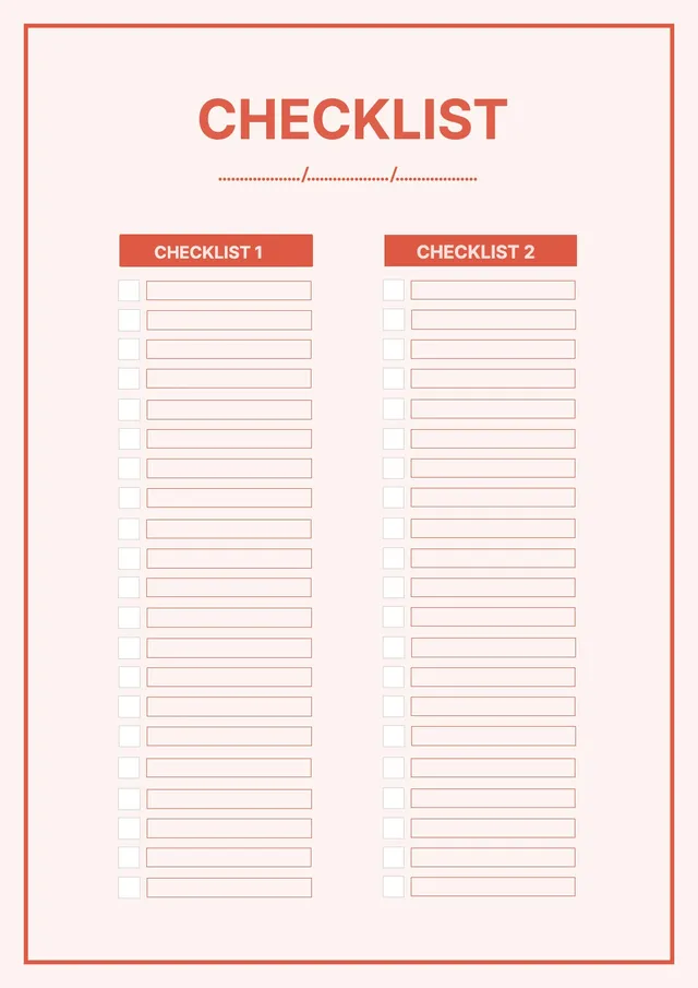 two-column-checklist form