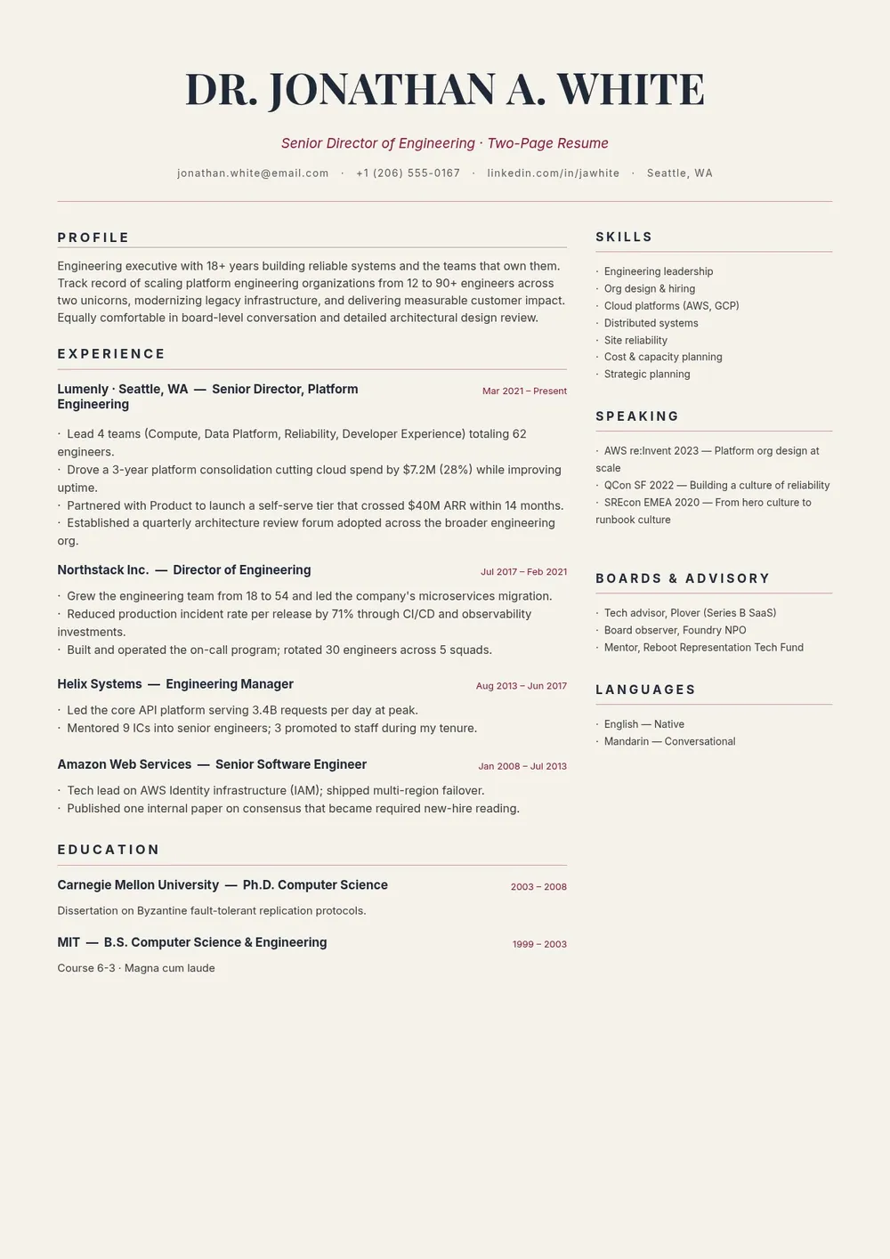 two-page-resume form
