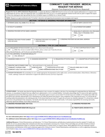 va-10-10172 form