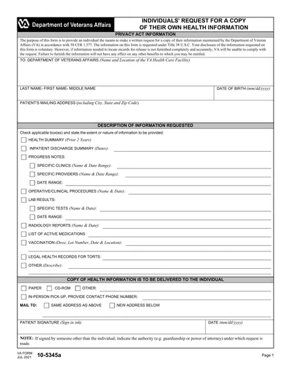 va-10-5345a form