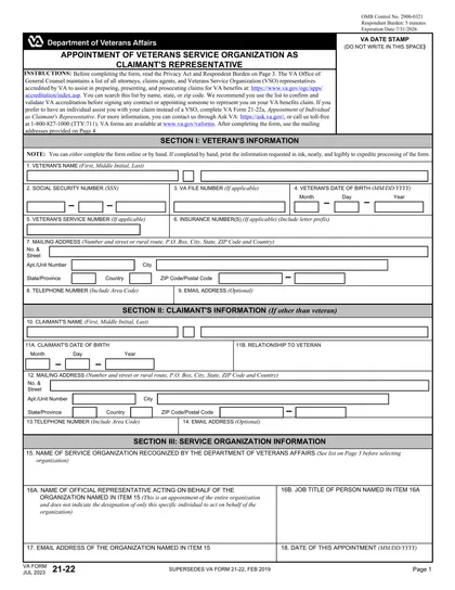 va-21-22 form