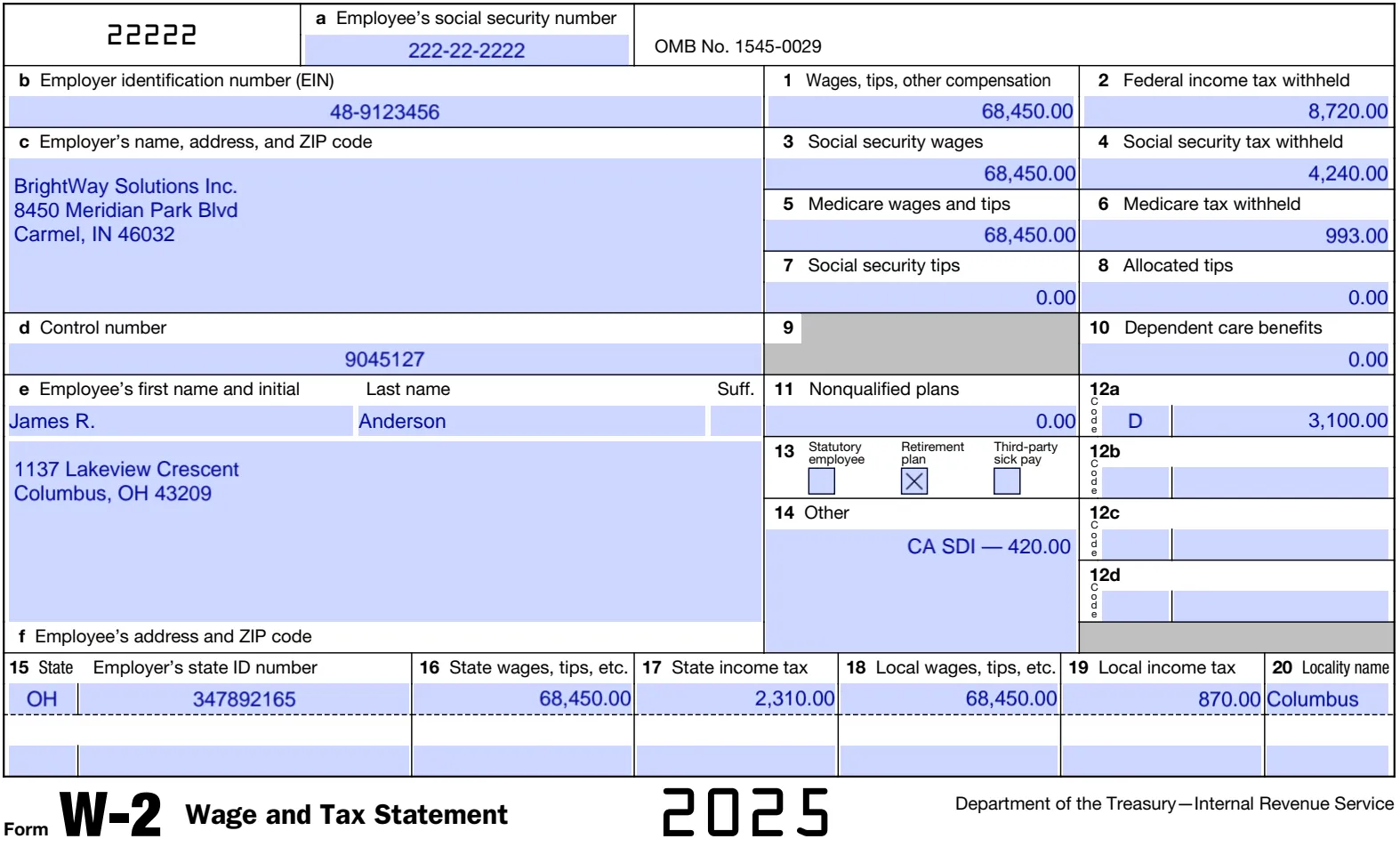 w-2 form 2025