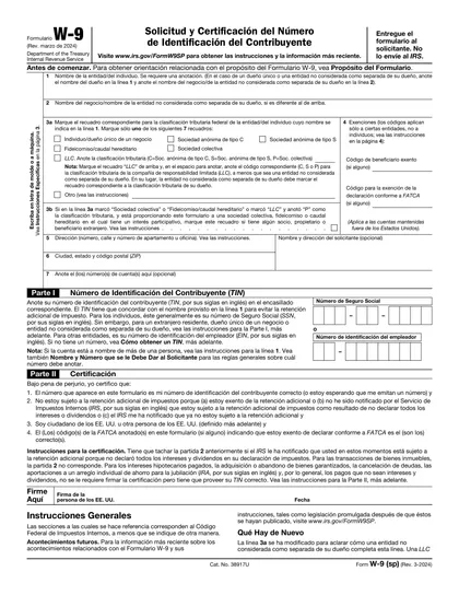 w-9-spanish form