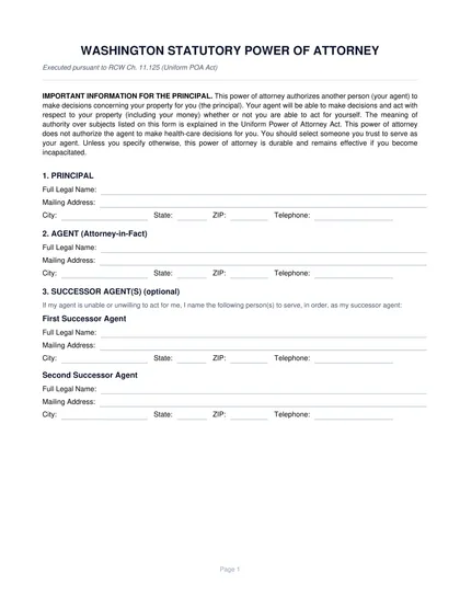 washington-power-of-attorney form