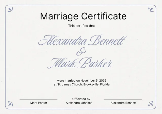 wedding-certificate form