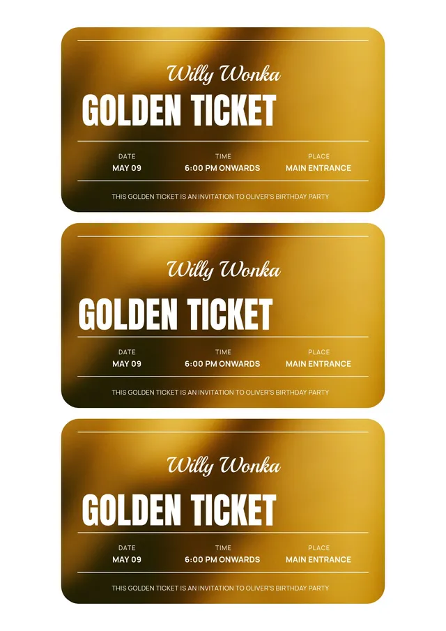 willy wonka golden ticket template