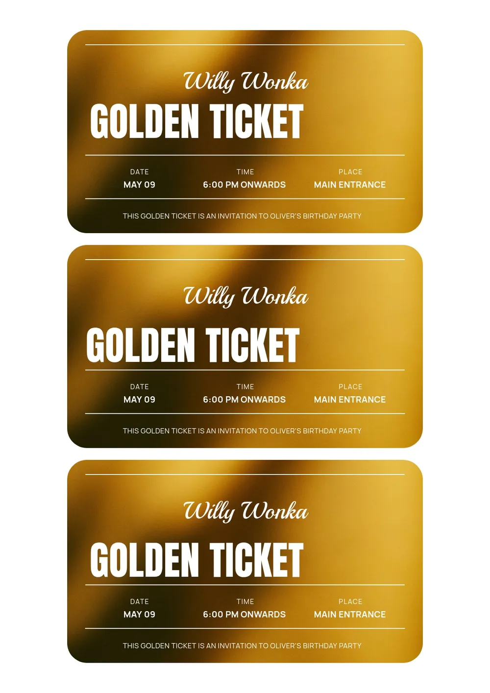 willy wonka golden ticket template