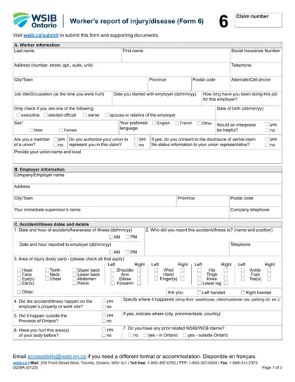 wsib-6 form