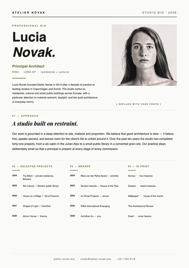 Architect Bio