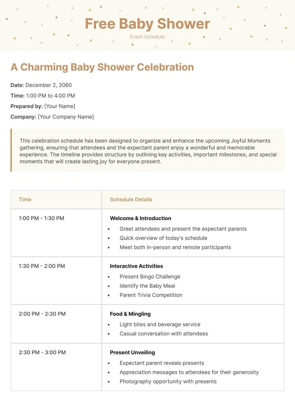 baby-shower-itinerary form