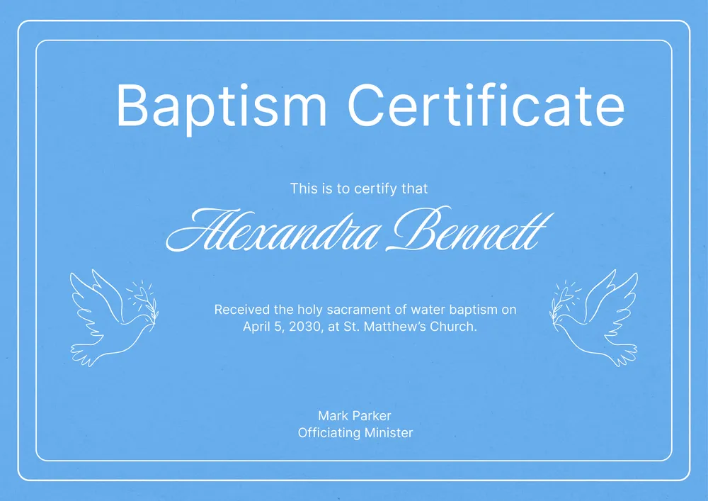 baptism-certificate form