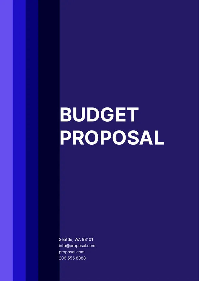 Budget Proposal Template