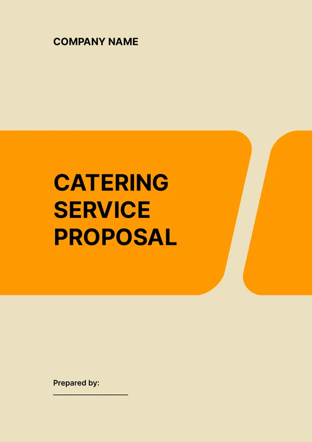 Catering Proposal Template