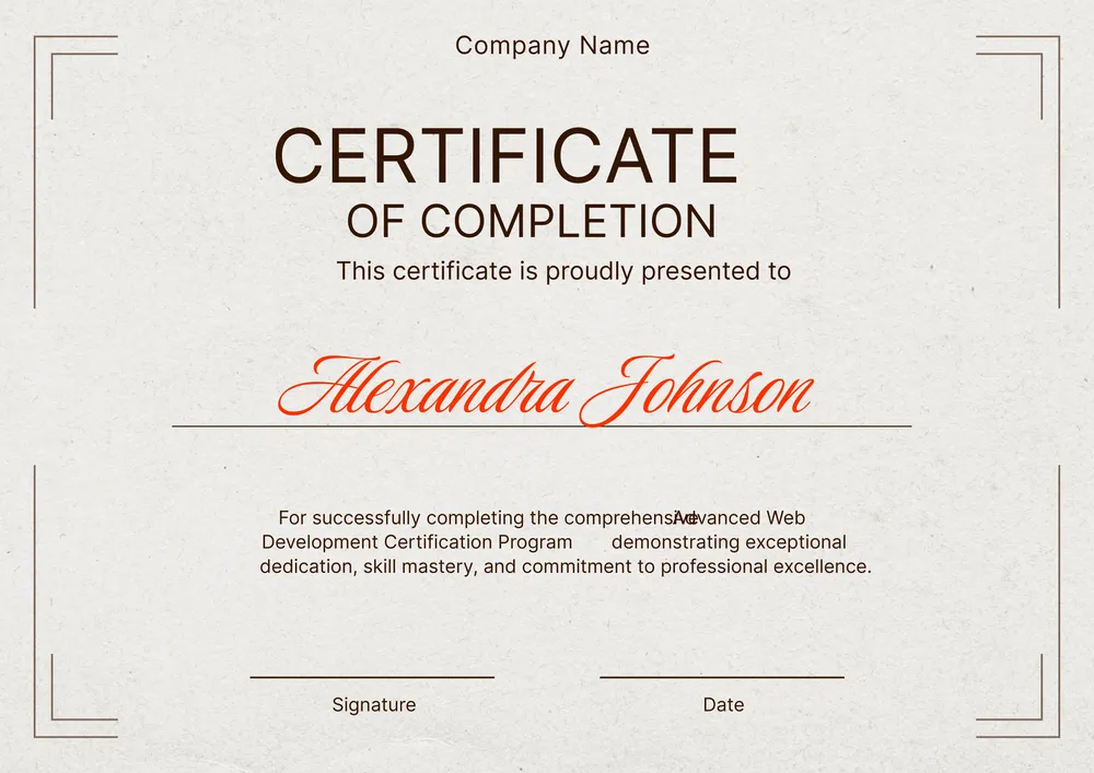 certificate-of-completion form