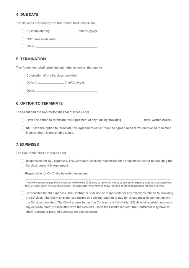 Construction Contract Template