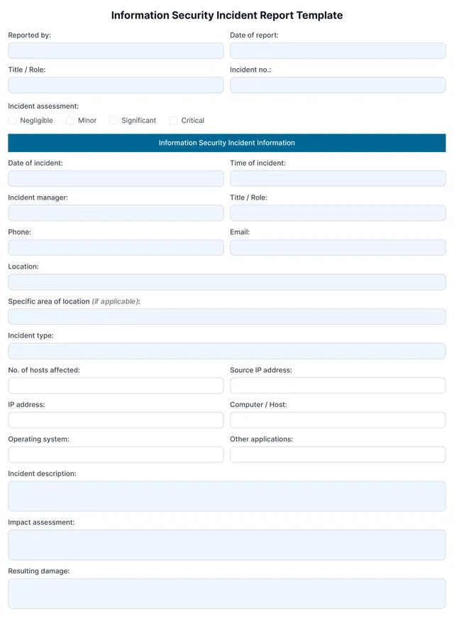 Construction Incident Report