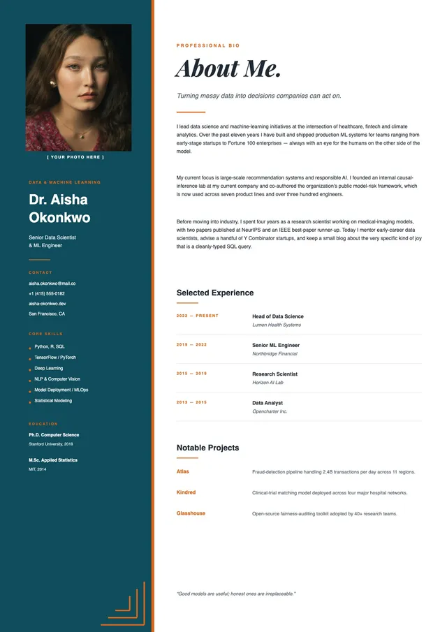 Data Scientist Bio