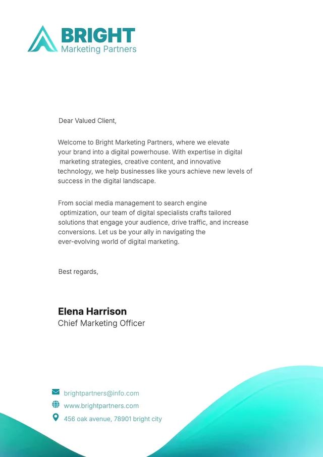 Digital Marketing Letterhead