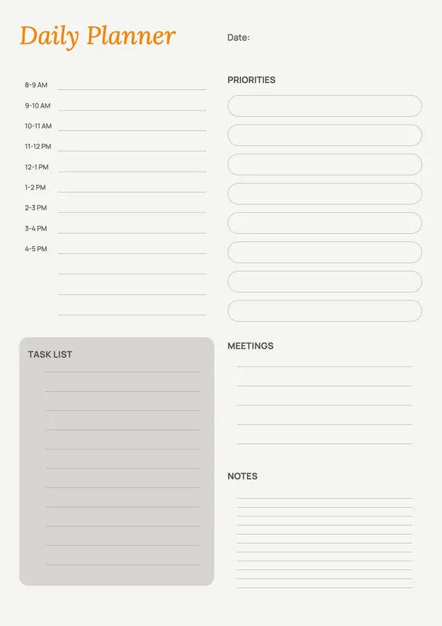Elegant Daily Planner