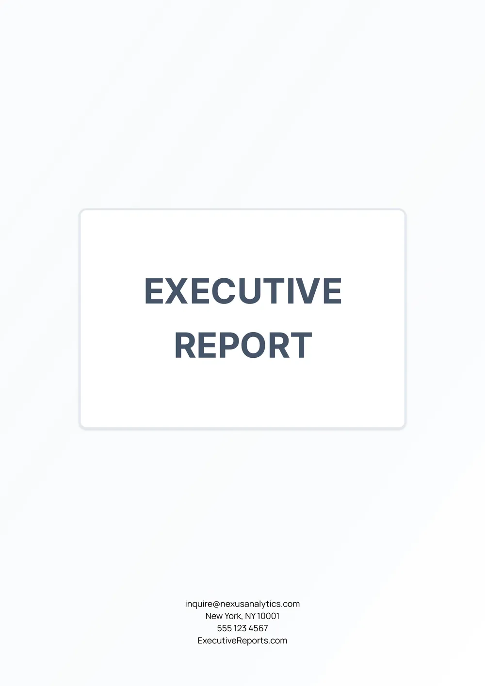 executive-report form