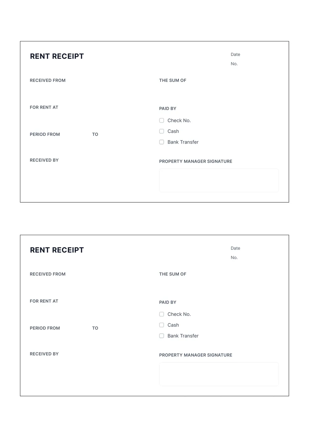 fillable-rent-receipt form