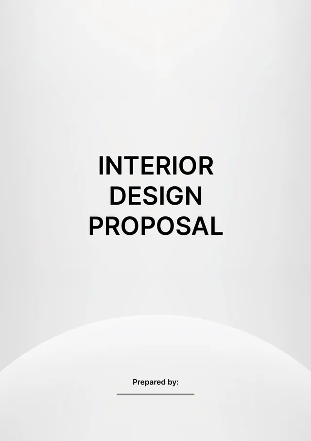 Interior Design Proposal Template