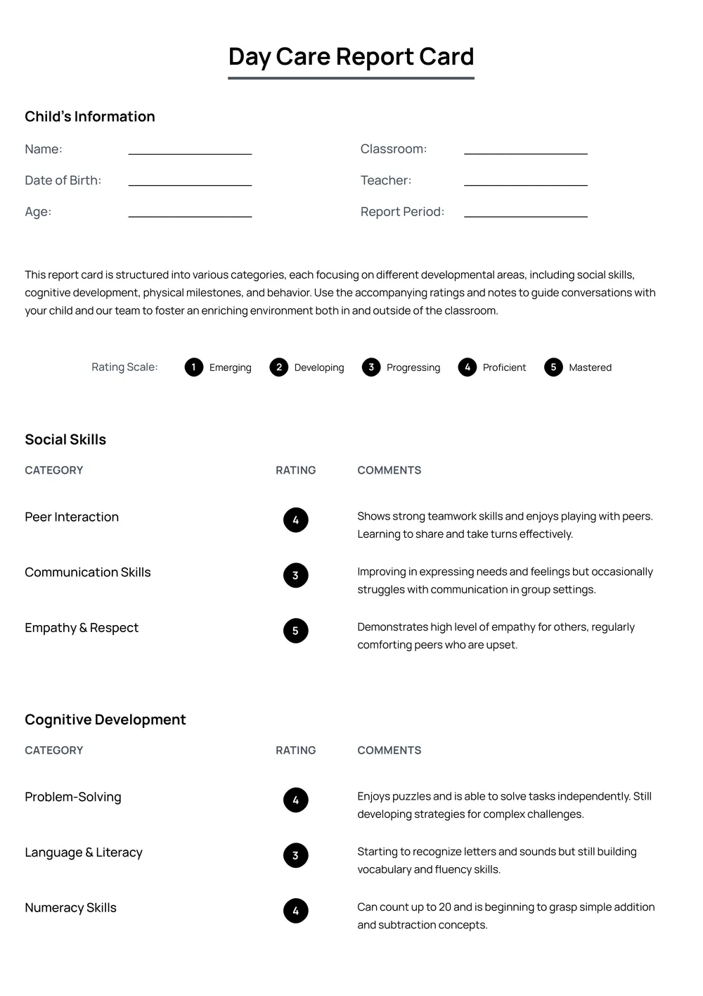 kindergarten-report-card form