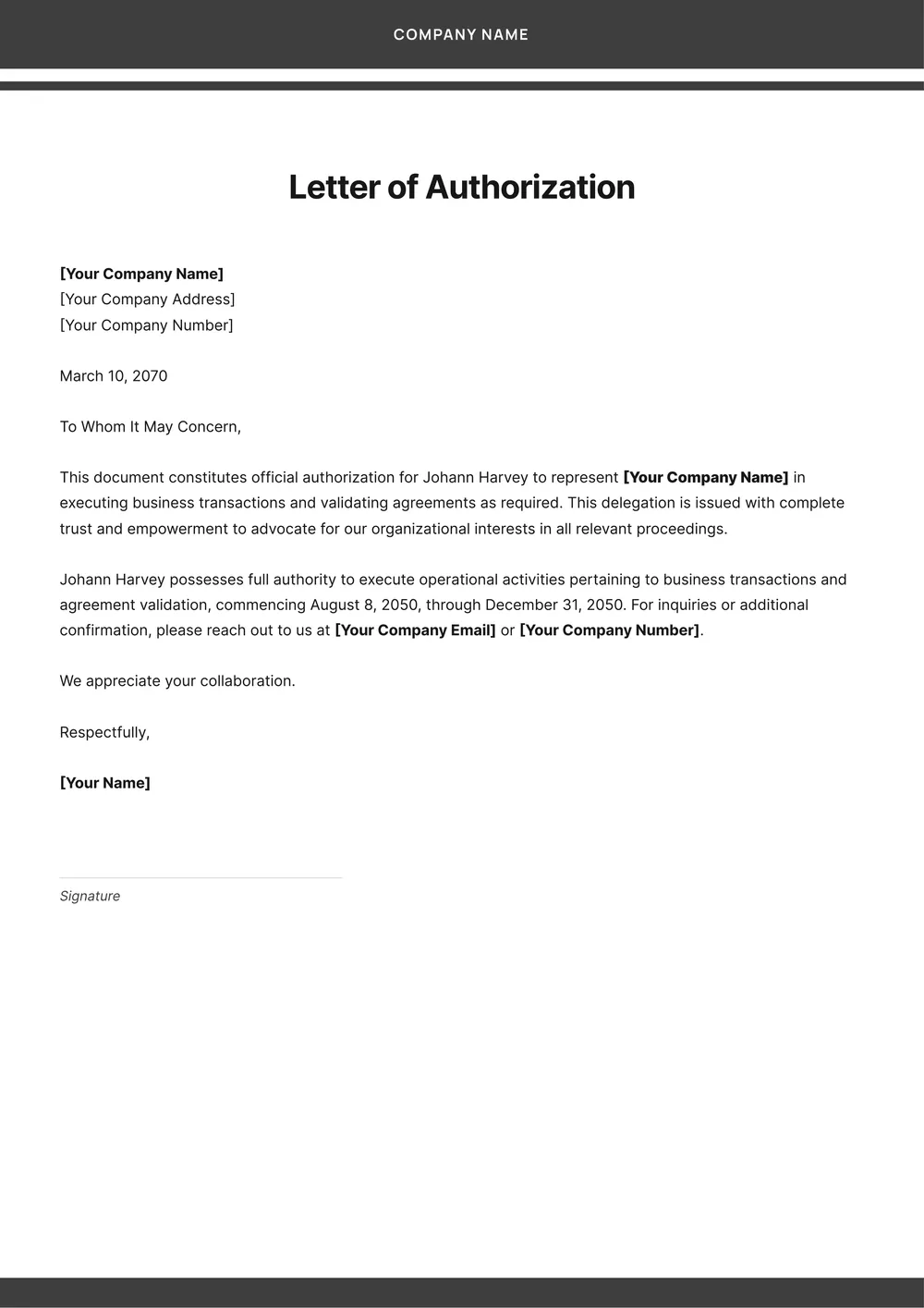 letter-of-authorization form