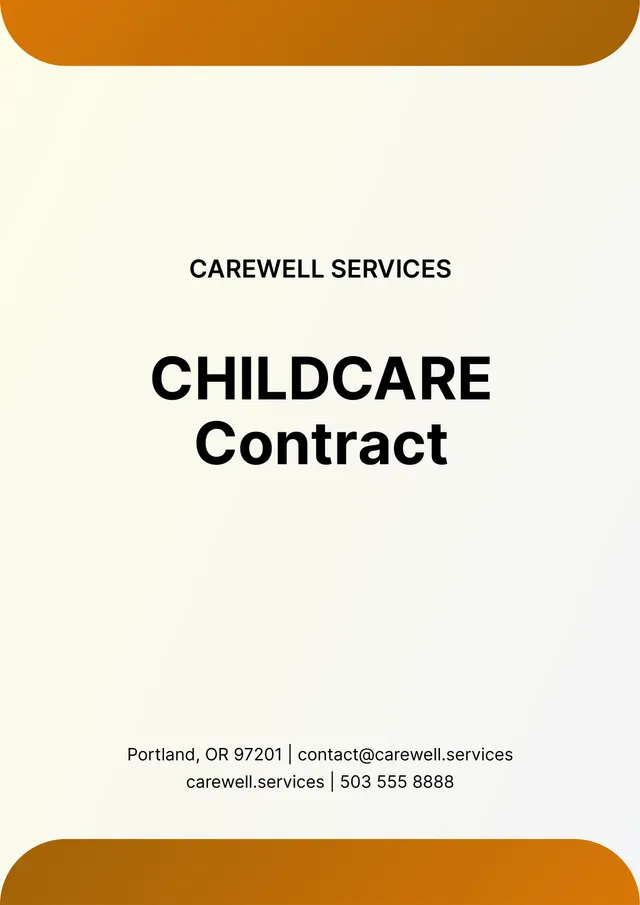 Nanny Contract Template