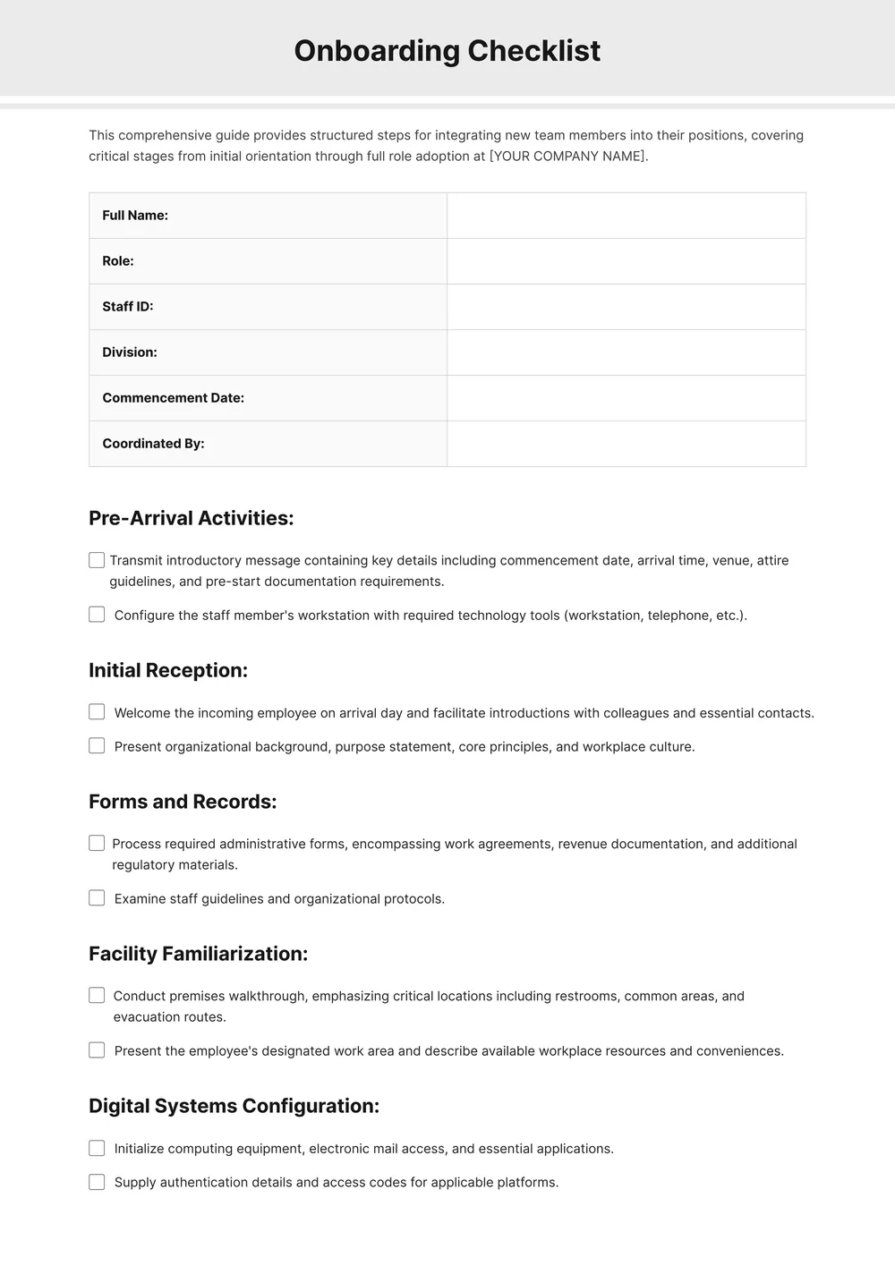 onboarding-checklist form